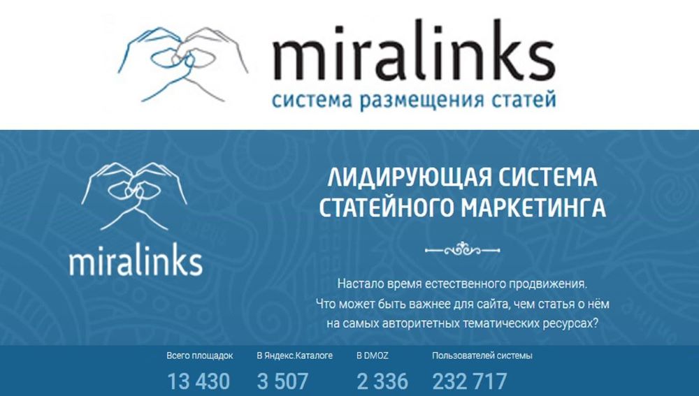 Как работать в Miralinks