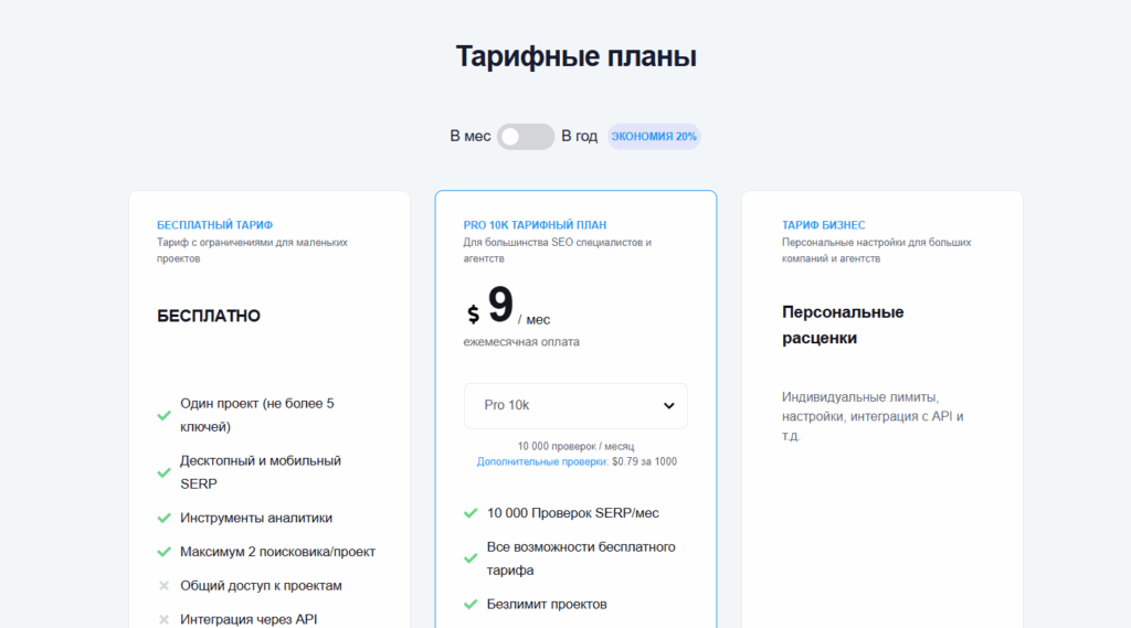 Тарифные планы